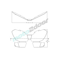 OSŁONA LAMPY DO HONDA CRF1100L AFRICA TWIN ADV. SPORTS 20-22 PRZEZROCZYSTA