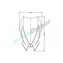 SZYBA TOURING NOWEJ GENERACJI PUIG DO KAWASAKI Z900 20-23 MOCNO PRZYCIEMNIONA
