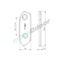 NAKŁADKI LUSTERKA WSTECZNEGO PUIG DO SUZUKI GSX-R1000 17-19 CZARNE