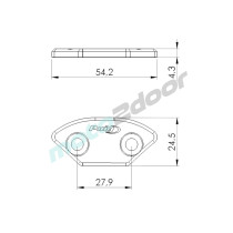 NAKŁADKI LUSTERKA WSTECZNEGO PUIG DO YAMAHA YZF-R6 06-16 CZARNE