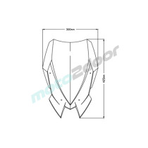 SZYBA TOURING NOWEJ GENERACJI PUIG DO KAWASAKI Z650 20-24 MOCNO PRZYCIEMNIONA