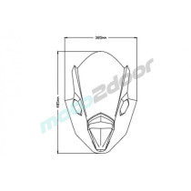 SZYBA SPORTOWA PUIG DO KAWASAKI NINJA 650 20-22 CZARNA