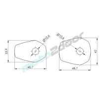 UCHWYTY PUIG DO KIERUNKOWSKAZÓW PRZEDNICH W SUZUKI (GSXR, SV, GSF) CZARNE