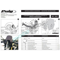 SZYBA OWIEWKA PUIG DO APRILIA DORSODURO 750 / 900 / 1200 LEKKO PRZYCIEMNIONA