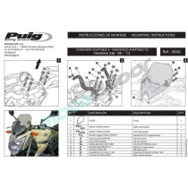 SZYBA SPORTOWA NOWEJ GENERACJI PUIG DO YAMAHA XJ6 09-16 PRZEZROCZYSTA