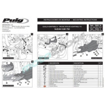 SPOILER SILNIKA PUIG DO SUZUKI GSR 750 11-16 CARBON