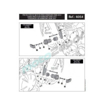 CRASH PADY PUIG DO KAWASAKI ER6N 12-16 CZARNE