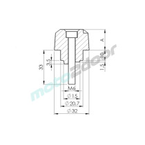 KOŃCÓWKI KIEROWNICY/ OBCIĄŻNIKI DO HONDA (KRÓTKIE) CZERWONE