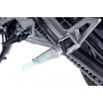PODNÓŻKI PUIG RACING (WYMAGAJĄ ADAPTERÓW) SREBRNE