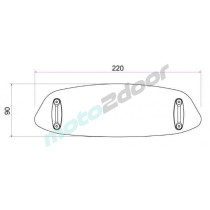 REGULOWANY DEFLEKTOR PUIG DO SZYB I OWIEWEK 23X9 CM (CLIP-ON) PRZEZROCZYSTA