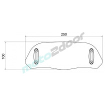 REGULOWANY DEFLEKTOR PUIG DO SZYB I OWIEWEK TOURING 27,7X10 CM (CLIP-ON) PRZEZROCZYSTA