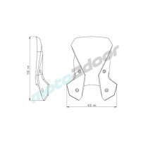 SZYBA TURYSTYCZNA PUIG DO KTM 1050 / 1090 / 1190 ADVENTURE 13-20 PRZEZROCZYSTA