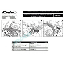 BŁOTNIK TYLNY PUIG DO HONDA INTEGRA 750 14-20 CZARNY MAT