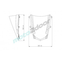 SZYBA SPORTOWA PUIG DO YAMAHA YZF R1 15-19 CZARNA