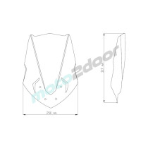 SZYBA OWIEWKA PUIG DO YAMAHA MT-125 14-19 CZARNA