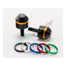 CIĘŻARKI / KOŃCÓWKI KIEROWNICY KRÓTKIE Z PIERŚCIENIAMI PUIG DO BMW R1200R CZARNE