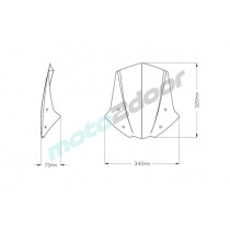 SZYBA OWIEWKA PUIG DO TRIUMPH SPEED TRIPLE / R 16-21 PRZEZROCZYSTA