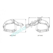 POSZERZENIE HANDBARÓW PUIG DO HONDA CRF1000L AFRICA TWIN 16-19 PRZEZROCZYSTA