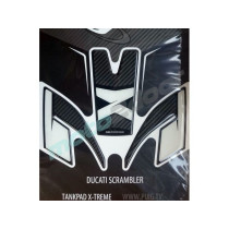 TANKPAD PUIG EXTREME DO DUCATI SCRAMBLER 15-22 (TRZYCZĘŚCIOWY) CARBON