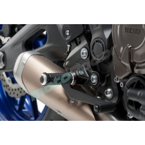 PODNÓŻKI PUIG R-FIGHTER S UNIWERSALNE (WYMAGAJĄ ADAPTERÓW) SREBRNE