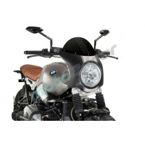 SZYBA OWIEWKA PUIG RETROFAIRING DO BMW R NINE T SCRAMBLER 16-20 (PANEL CZARNY)O 195MM CZARNA