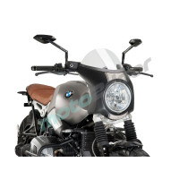 SZYBA OWIEWKA PUIG RETROFAIRING DO BMW R NINE T SCRAMBLER 16-20 (PANEL CZARNY)O 195MM PRZEZROCZYSTA