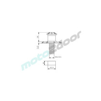 ROLKI WAHACZA PUIG M10X125 PRO (KAWASAKI / KTM RC) SREBRNE