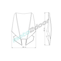 SZYBA OWIEWKA PUIG DO YAMAHA MT-09 17-20 (TOURING) CZERWONA