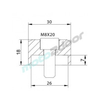 ADAPTER LUSTEREK PUIG HI-TECH IV / TRACKER (9584N, LEWY LUB PRAWY)