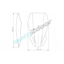 SZYBA SPORTOWA NOWEJ GENERACJI PUIG DO KAWASAKI Z650 17-19 LEKKO PRZYCIEMNIONA