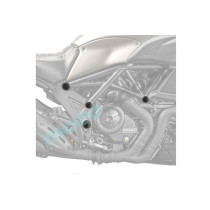 ZAŚLEPKI RAMY PUIG DO DUCATI DIAVEL 11-20 CZARNE