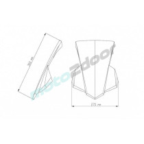 SZYBA OWIEWKA PUIG DO HONDA CB650F 14-20 LEKKO PRZYCIEMNIONA