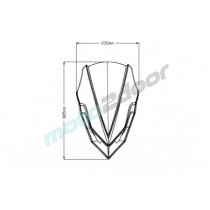 SZYBA OWIEWKA PUIG DO KAWASAKI Z900 17-19 (SPORT) CZARNA