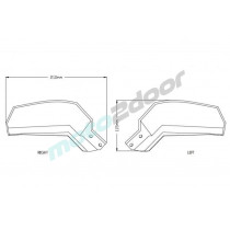 POSZERZENIE HANDBARÓW PUIG DO YAMAHA MT-09 TRACER / GT 18-20 LEKKO PRZYCIEMNIONA