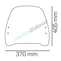 SZYBA OWIEWKA PUIG DO KYMCO LIKE 50 / 125 17-20 (URBAN) PRZEZROCZYSTA