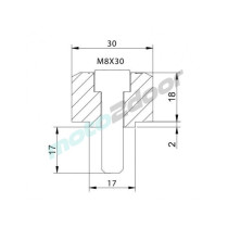 ADAPTER LUSTEREK PUIG HI-TECH IV / TRACKER (9850N, LEWY LUB PRAWY) CZARNY