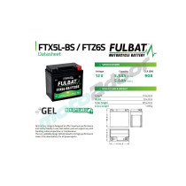 AKUMULATOR ŻELOWY BEZOBSŁUGOWY FULBAT FTX5L-BS / FTZ6S