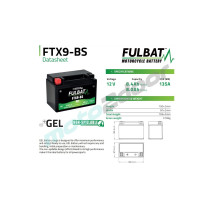 AKUMULATOR ŻELOWY BEZOBSŁUGOWY FULBAT FTX9-BS