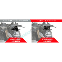 SZYBA SPORTOWA NOWEJ GENERACJI PUIG DO BMW S1000R 21+WSPORNIKI CZARNA