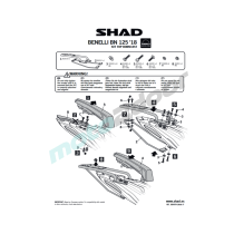 STELAŻ KUFRA CENTRALNEGO TYŁ SHAD DO BENELLI BN125 2018-2022