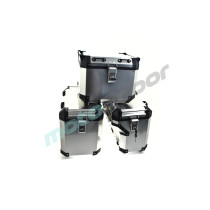 ZESTAW 3 KUFRÓW ALUMINIOWYCH BENELLI TRK 502X SREBRNE 160L