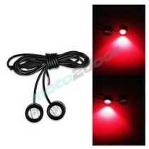 MINI LAMPKI ŚWIATŁA STOP LED 12V CZERWONE ŚWIATŁO