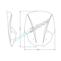 SZYBA OWIEWKA TURYSTYCZNA PUIG DO KAWASAKI VERSYS 650 22 PRZEZROCZYSTA