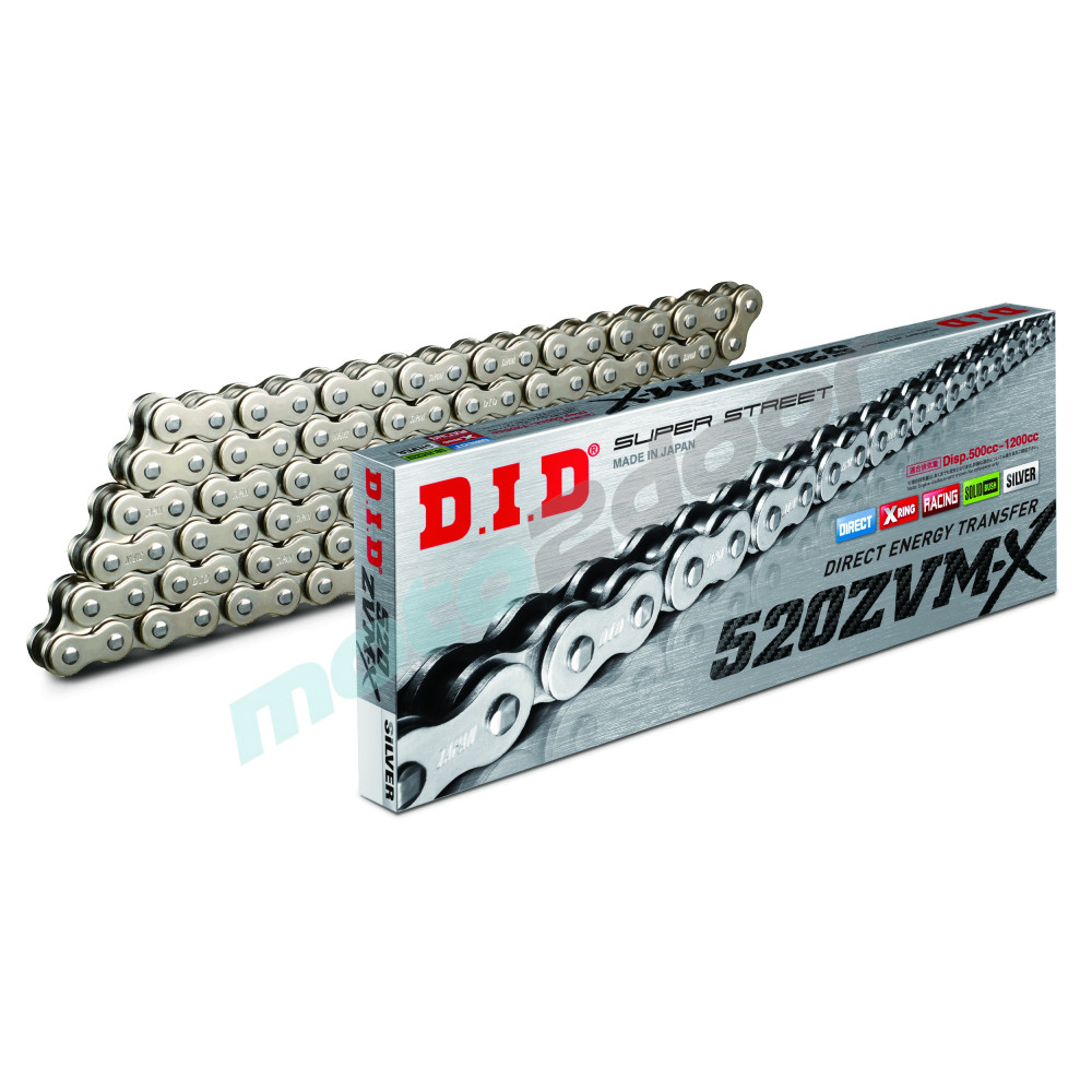 DID ŁAŃCUCH NAPĘDOWY  DID520ZVMXS&S-120 (SREBRNY)