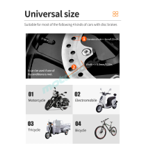 BLOKADA ANTYKRADZIEŻOWA DISC LOCK Z ALARMEM 110DB ŻÓŁTA