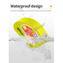 BLOKADA ANTYKRADZIEŻOWA DISC LOCK Z ALARMEM 110DB NEONOWA