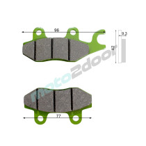 KLOCKI HAMULCOWE PRZEDNIE KYMCO CV3