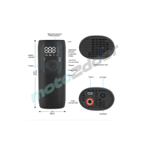 MINI KOMPRESOR POWIETRZA (POMPKA) DO ROWERU SKUTERA MOTOCYKLA SAMOCHODU 150 PSI