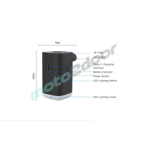 MINI KOMPRESOR POWIETRZA PRZENOŚNA POMPKA  DO MATERACY PONTONÓW ITP. (CAMPING)