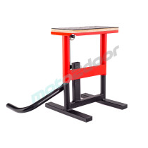 STOJAK PODNOŚNIK MOTOCYKLOWY + GUMA HLP CROSS ENDURO CZERWONY